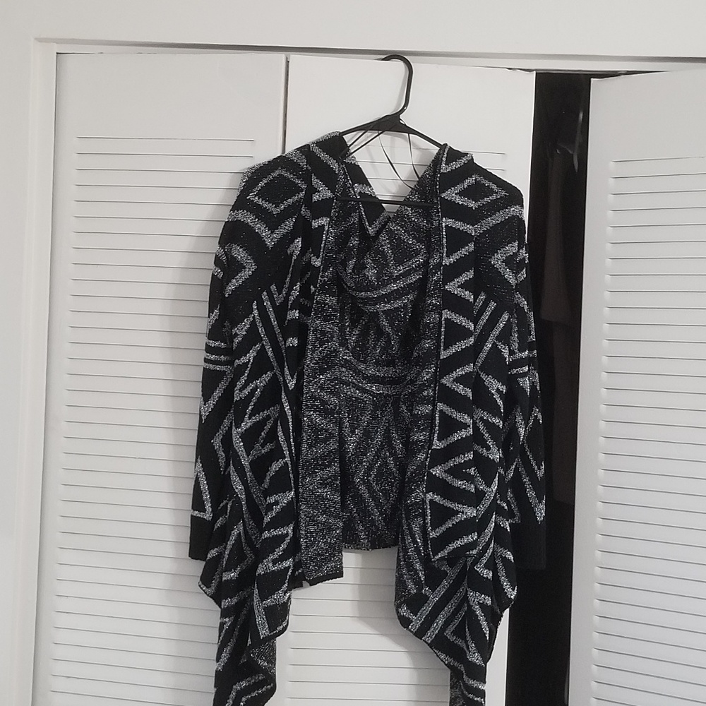 Black and silver cardigan